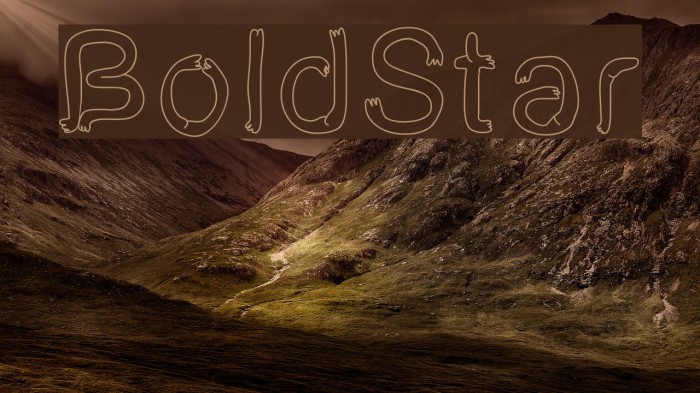 BoldStar Font examples