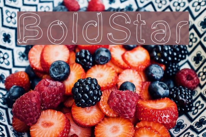 BoldStar Font examples