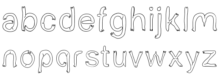 BoldStar Font LOWERCASE