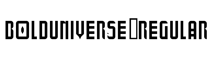 BoldUniverse-Regular Font