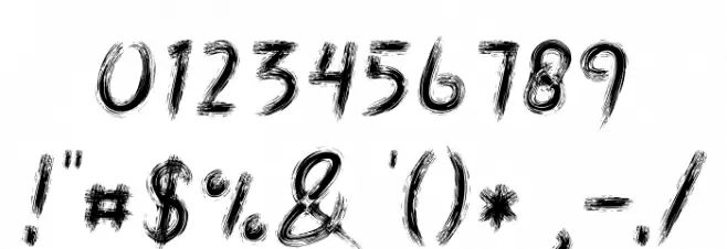 Boldace Brush Caratteri ALTRI CARATTERI