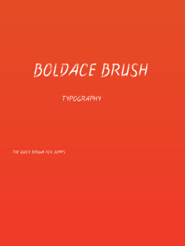 Boldace Brush Poster