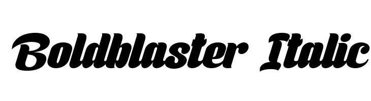 Boldblaster Italic  Frei Schriftart Herunterladen