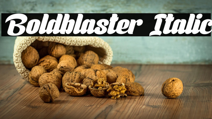 Boldblaster Italic Example 2