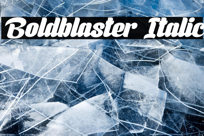 Boldblaster Italic Example 3