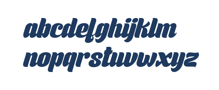 Boldblaster Italic Lowercase