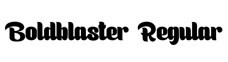 Boldblaster Regular  免费字体下载