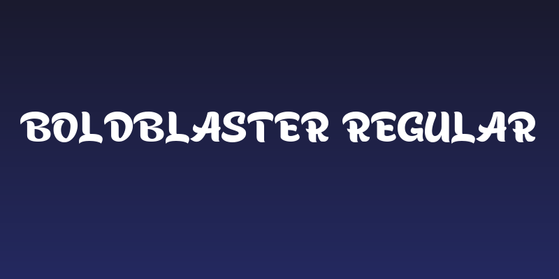 Boldblaster Regular Social Header