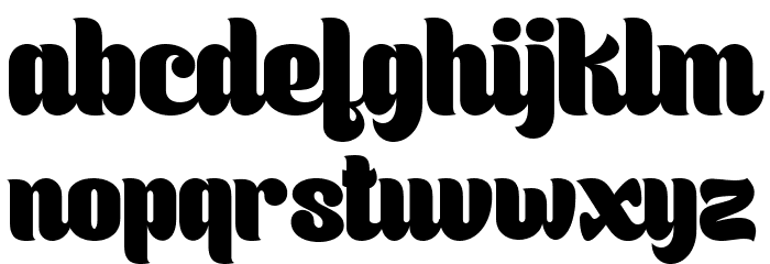 Boldblaster Regular Font LOWERCASE