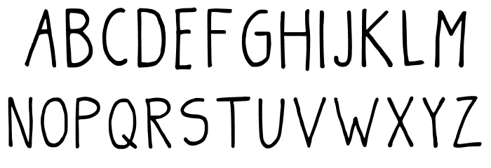 Boldbolder Hand Regular Шрифта ВЕРХНИЙ