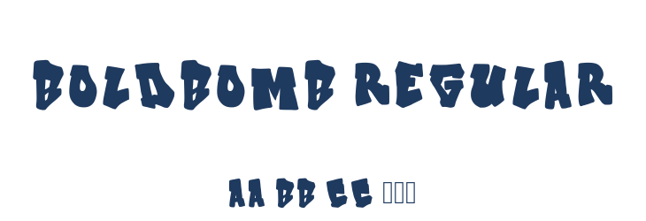 Boldbomb Regular Font Preview