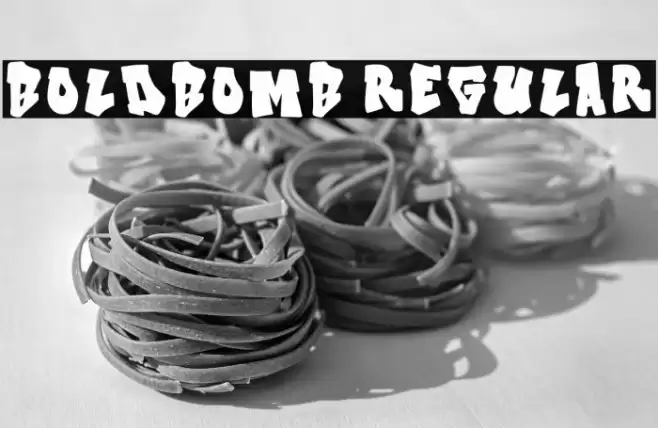 Boldbomb Regular 字体 examples