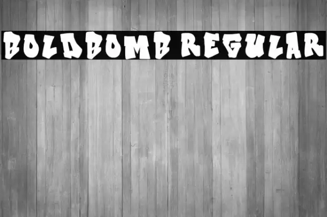 Boldbomb Regular 字体 examples