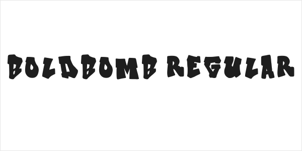 Boldbomb Regular Logo