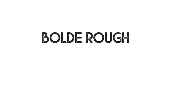 Bolde Rough Logo