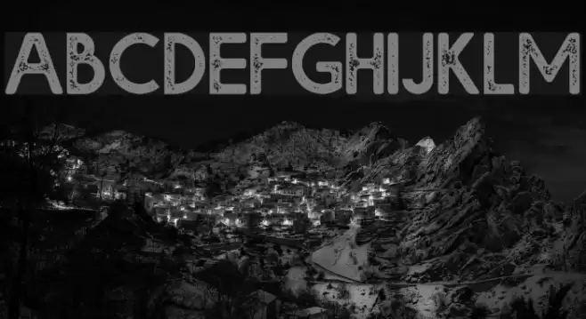 Bolde Rough Font examples