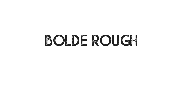Bolde Rough Logo