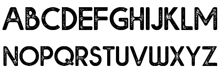 Bolde Rough Font LOWERCASE