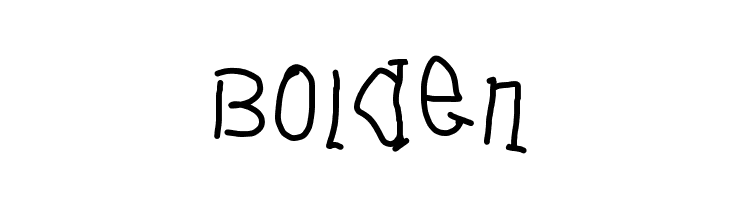 Bolden Font