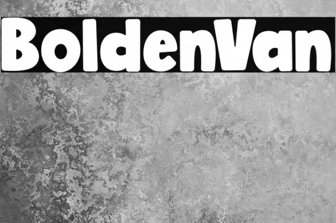 BoldenVan Font examples