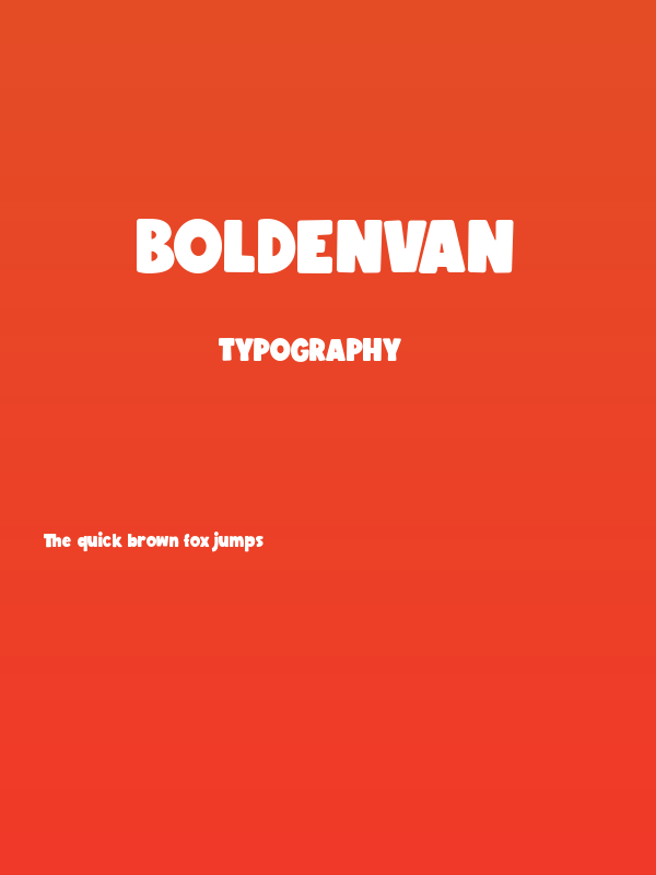 BoldenVan Poster