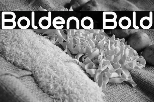 Boldena Bold Font examples