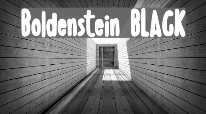 Boldenstein BLACK Font examples