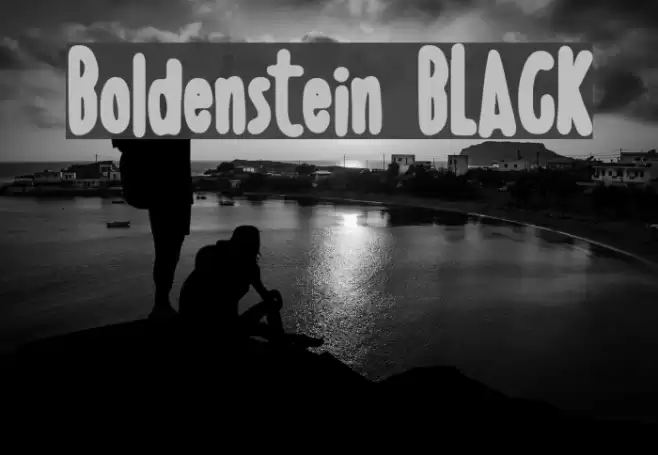 Boldenstein BLACK Font examples