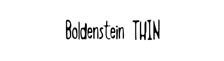 Boldenstein THIN  les polices de caractères gratuit tlcharger