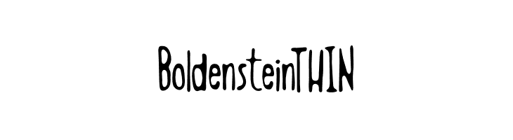 Boldenstein THIN  フリーフォントのダウンロード