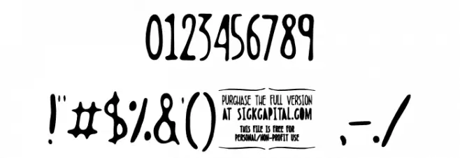 Boldenstein THIN Font OTHER CHARS