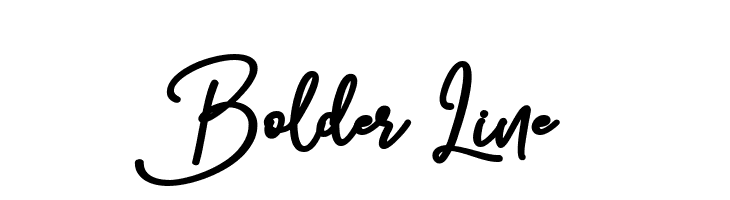 Bolder Line Font