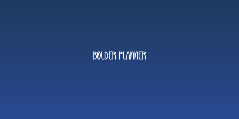 Bolder Planner Social Header