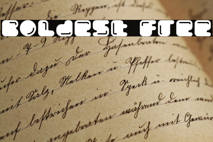 Boldest Free Example 1