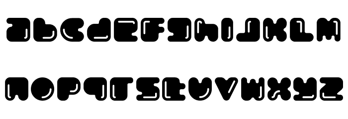 Boldest Free Font LOWERCASE