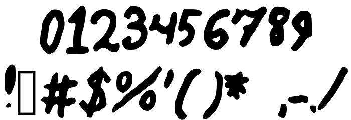 BoldestCurves Font OTHER CHARS