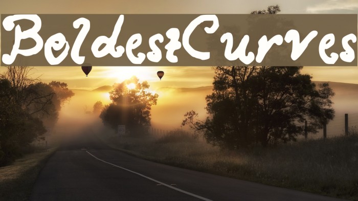 BoldestCurves Font examples