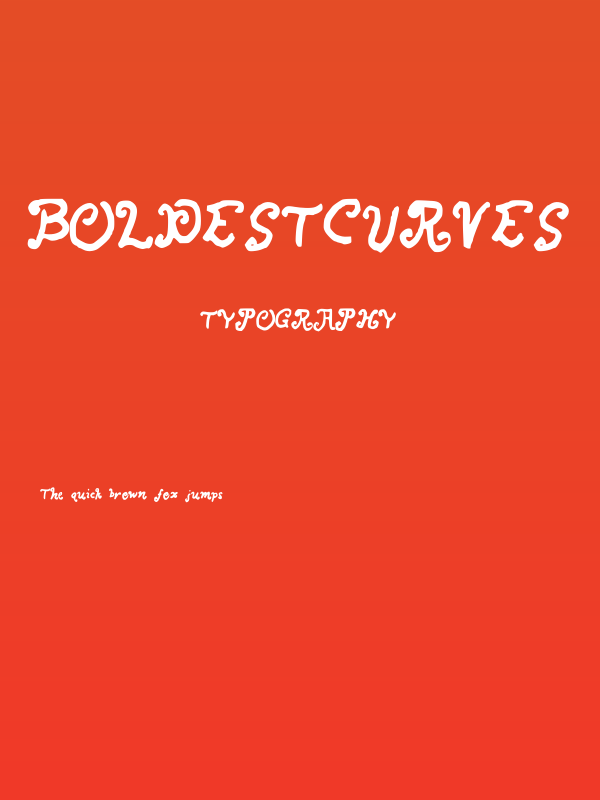 BoldestCurves Poster