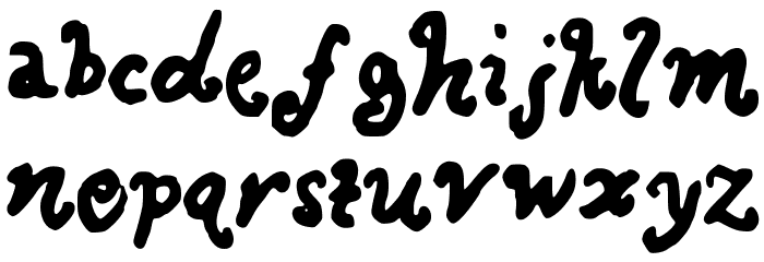 BoldestCurves Font LOWERCASE