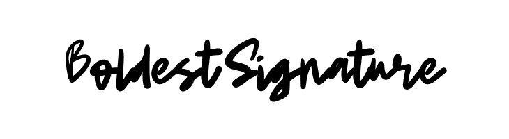 BoldestSignature  Descarca Fonturi Gratis