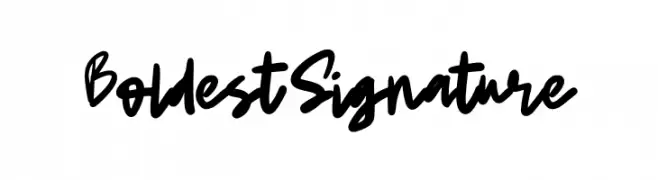 BoldestSignature  Free Fonts Download