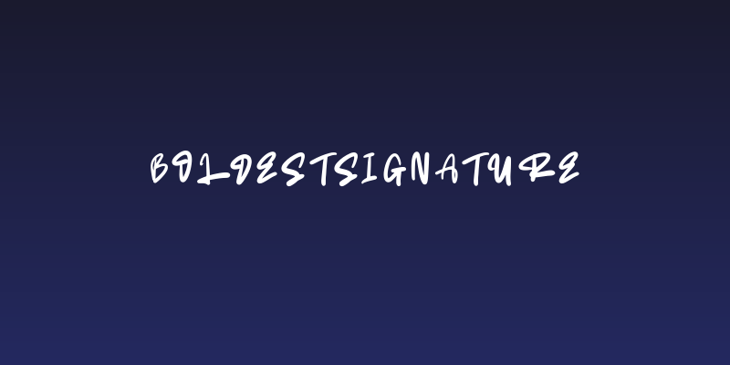 BoldestSignature Social Header