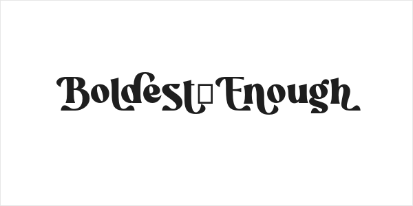 Boldest_Enough Logo