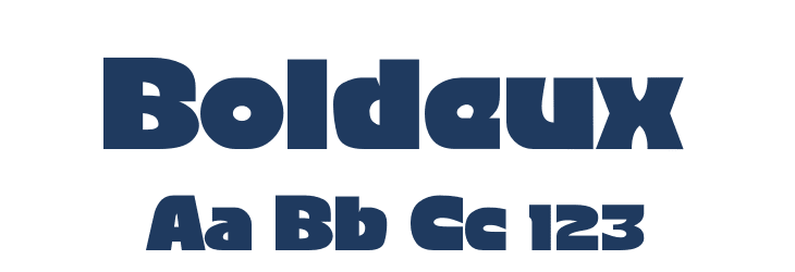Boldeux Font Preview