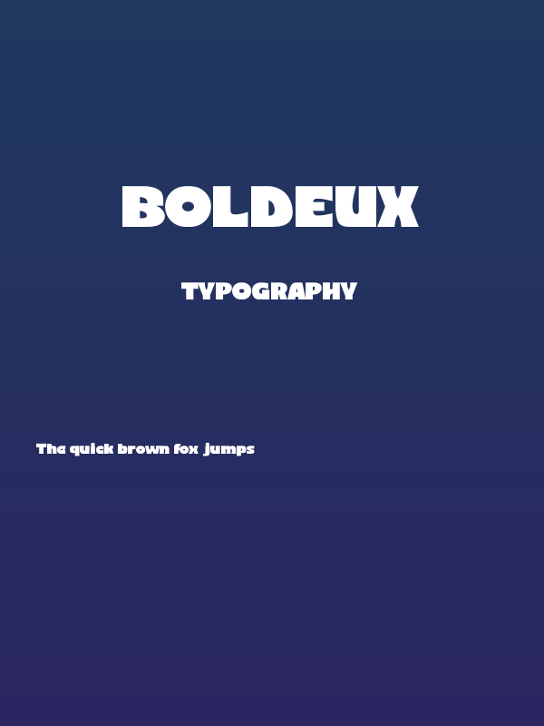 Boldeux Poster