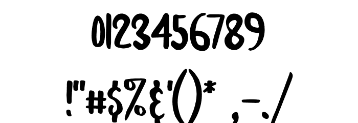 Boldey Typeface Regular Font OTHER CHARS