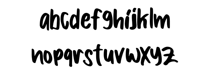 Boldey Typeface Regular Font LOWERCASE