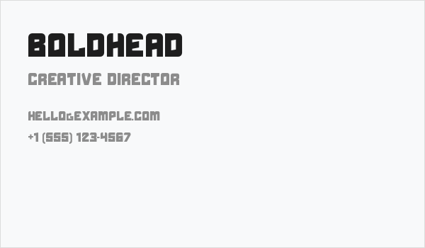 Boldhead Business Card