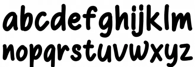 Boldiaer फ़ॉन्ट लोअरकेस