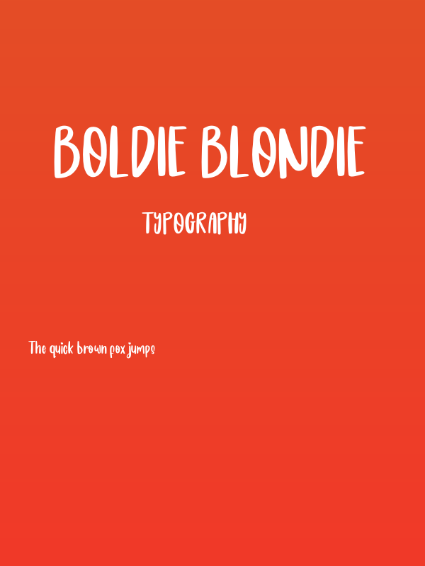 Boldie Blondie Poster